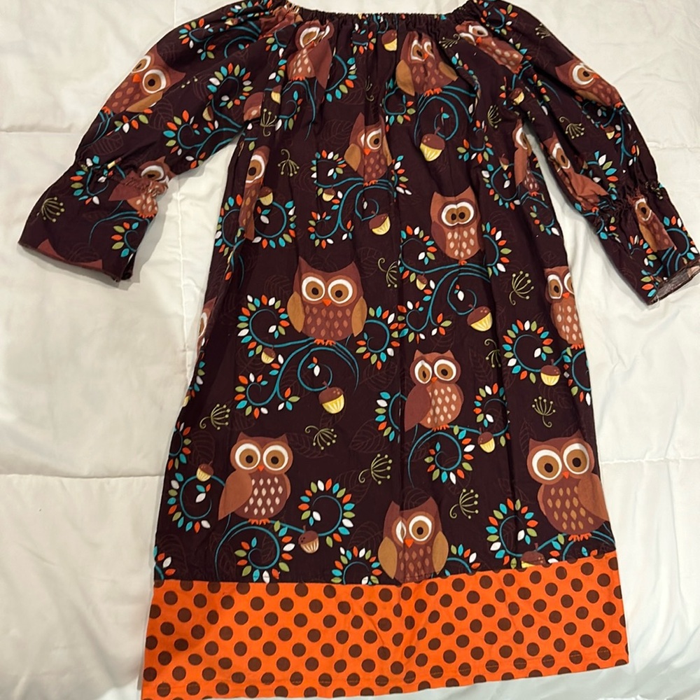 Southern Tots girls 8 owl dress